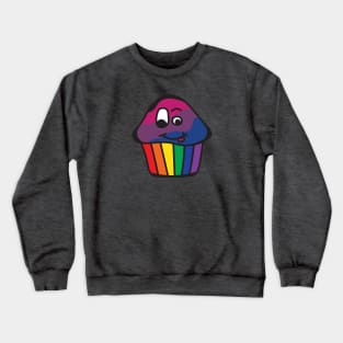 Bisexual Pride Rainbow Cupcake Crewneck Sweatshirt